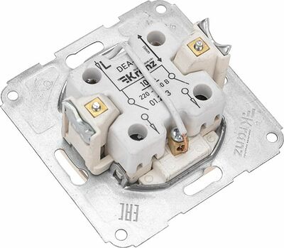 Kranz KR-78-0203 DEA Выключатель 2кл (инд) с/у 10А мех. Бел KRANZ