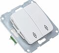 Kranz KR-78-0207 DEA Выключатель (переключатель) 2кл прох. с/у 10А мех. белый KRANZ