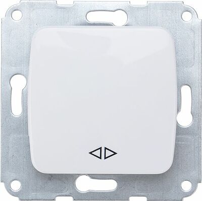 Kranz KR-78-0208 DEA Выключатель (переключатель) 1кл перекрест. с/у 10А мех. белый KRANZ