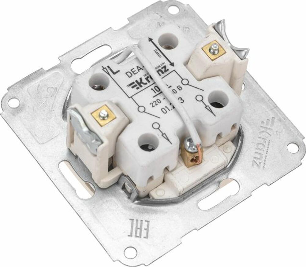 Kranz KR-78-0233 DEA Выключатель 2кл (инд) с/у 10А мех. Беж KRANZ