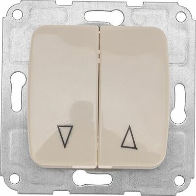 Kranz KR-78-0239 DEA Выключатель для жалюзи 2кл с/у 10А мех. Беж KRANZ