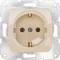 Kranz KR-78-0242 DEA Розетка 1-ая с/з з/ш с/у 16А мех. Беж KRANZ