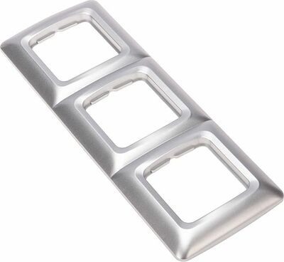 Kranz KR-78-0287 DEA Рамка 3-я горизонтальная Серебряный металлик KRANZ