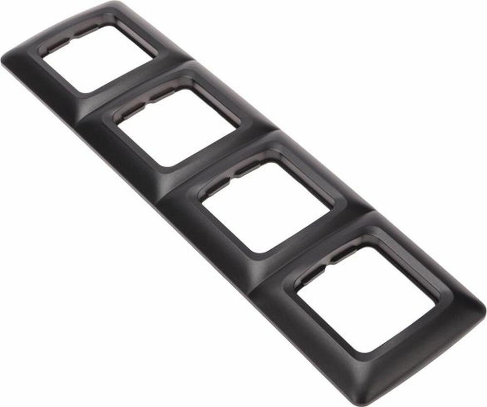 Kranz KR-78-0348 DEA Рамка 4-я горизонтальная Черный Металлик KRANZ