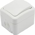 Kranz KR-78-0603 Переключатель проходной Mini OG IP54 о/у, белый KRANZ