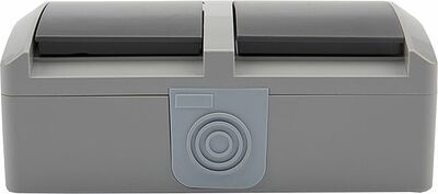 Kranz KR-78-0613 Блок горизонтальный 2 розетки INDUSTRIAL IP54 с/з, о/у, серый KRANZ
