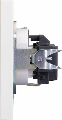 Kranz KR-78-0701-4 Розетка STRONG 1-ая с/з с/у, со шторками 16А жемчуг KRANZ
