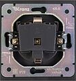 Kranz KR-78-0701-5 Розетка STRONG 1-ая с/з с/у, со шторками 16А антрацит KRANZ