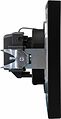 Kranz KR-78-0701-5 Розетка STRONG 1-ая с/з с/у, со шторками 16А антрацит KRANZ