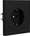 Kranz KR-78-0701-5 Розетка STRONG 1-ая с/з с/у, со шторками 16А антрацит KRANZ