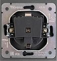 Kranz KR-78-0701-6 Розетка STRONG 1-ая с/з с/у, со шторками 16А графит KRANZ