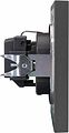 Kranz KR-78-0701-6 Розетка STRONG 1-ая с/з с/у, со шторками 16А графит KRANZ