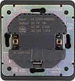 Kranz KR-78-0704-3 Розетка ROUND 1-ая с/з с/у з/ш 16А с USB A+C быстрой зарядки 5В/3А оникс KRANZ