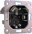 Kranz KR-78-0704-3 Розетка ROUND 1-ая с/з с/у з/ш 16А с USB A+C быстрой зарядки 5В/3А оникс KRANZ