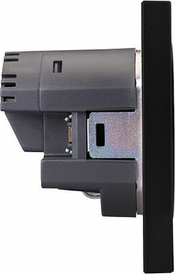 Kranz KR-78-0704-5 Розетка STRONG 1-ая с/з с/у з/ш 16А с USB A+C быстрой зарядки 5В/3А антрацит KRANZ