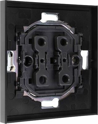 Kranz KR-78-0706-5 Выключатель STRONG 2 кл 10А с/у антрацит KRANZ