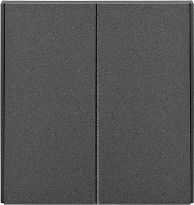 Kranz KR-78-0706-6 Выключатель STRONG 2 кл 10А с/у графит KRANZ