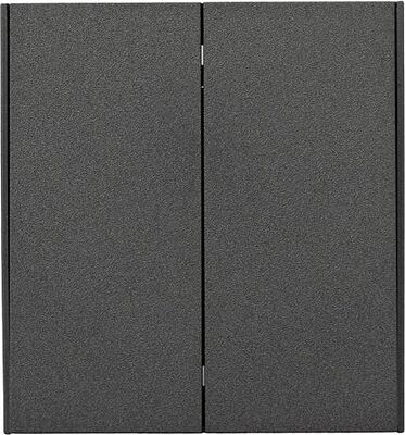 Kranz KR-78-0711-6 Выключатель STRONG 2 кл для жалюзи возвратный 10А с/у графит KRANZ