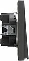 Kranz KR-78-0712-6 Выключатель STRONG 1 кл возвратный 10А с/у графит KRANZ