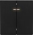 Kranz KR-78-0714-5 Выключатель STRONG 2 кл с подсветкой 10А с/у антрацит KRANZ