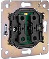 Kranz KR-78-0716-3 Выключатель ROUND 1 кл проходной (переключатель) с подсветкой 10А с/у оникс KRANZ