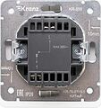 Kranz KR-78-0718-1 Выключатель ROUND 1 кл перекрестный (переключатель) с подсветкой 10А с/у перламутр KRANZ