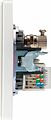 Kranz KR-78-0722-1 Розетка ROUND компьютерная RJ45 кат6 + TV с/у перламутр KRANZ