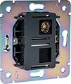 Kranz KR-78-0722-5 Розетка STRONG компьютерная RJ45 кат6 + TV с/у антрацит KRANZ