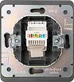 Kranz KR-78-0724-2 Розетка ROUND компьютерная RJ45 кат6 с/у титан KRANZ