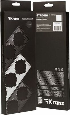 Kranz KR-78-0753-5 Рамка STRONG 3-постовая антрацит KRANZ