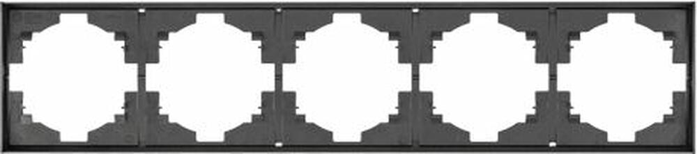 Kranz KR-78-0755-6 Рамка STRONG 5-постовая графит KRANZ