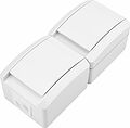 Kranz KR-78-0802 Блок вертикальный 2 розетки INDUSTRIAL IP54 с/з, о/у, белый KRANZ
