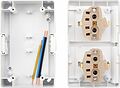 Kranz KR-78-0803 Блок горизонтальный 2 розетки (керамика) INDUSTRIAL IP54 с/з, о/у, белый KRANZ