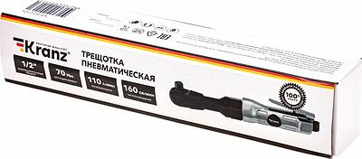 Kranz KR-80-0705 Трещотка пневматическая 1/2 quot;, 70 Нм KRANZ