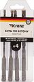 Kranz KR-91-0405 Набор буров по бетону 5-6-8-10х160х100мм, 4 шт, в пластиковой коробке SDS PLUS KRANZ