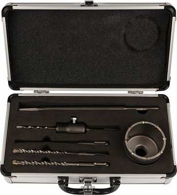 Kranz KR-91-0431 Набор для установки подрозетников SDS PLUS, 5 предметов KRANZ