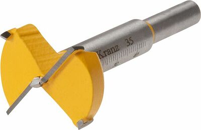 Kranz KR-91-0791 Сверло Форстнера по дереву, 35мм, цилиндрический хвостовик KRANZ