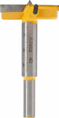 Kranz KR-91-0793 Сверло Форстнера по дереву, 40мм, цилиндрический хвостовик KRANZ