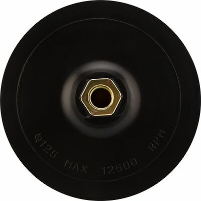 Kranz KR-91-1181 Насадка для дрели и УШМ с липучкой и адаптером, 125мм, 5мм, мягкая KRANZ