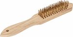Kranz KR-91-1243 Щетка по металлу с деревянной ручкой 6 ряд. 280 мм Kranz