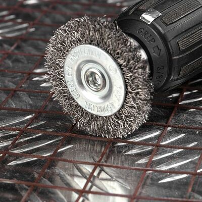 Kranz KR-91-1244 Щетка дисковая для дрели, витая стальная проволока, 50мм KRANZ