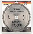 Kranz KR-92-0131 Диск пильный 255 мм х 60 зуб х 32/30 мм KRANZ