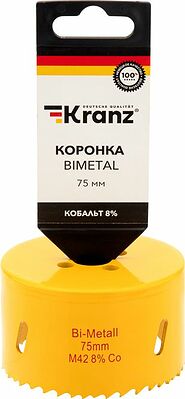Kranz KR-92-0237 Коронка Bimetal 75мм KRANZ