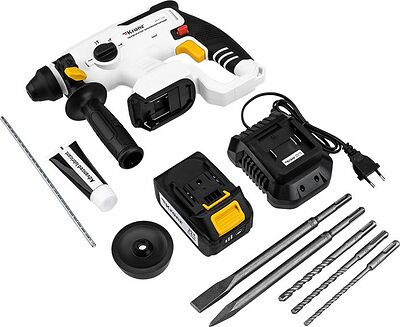 Kranz KR-PT-120 Перфоратор аккумуляторный, SDS-plus, 2,2Дж, 1х4Ач, в кейсе KRANZ