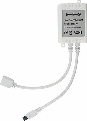 LAMPER 143-106-7 LED контроллер для светодиодной ленты White Mix 12/24 В, 72/144 Вт, 24 кнопки (IR)