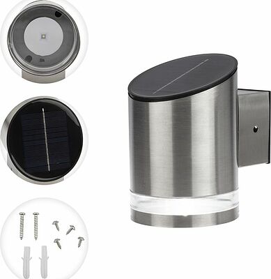 LAMPER 602-258 Светильник настенный 6500К, с солнечной панелью и аккумулятором LAMPER