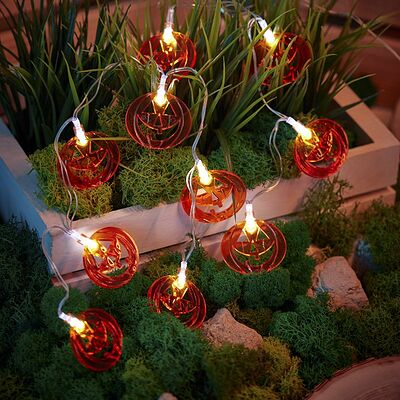 LAMPER 602-271 Гирлянда садовая (каскад) Улыбка 3м, 3000К, с аккумулятором и выносной солнечной панелью LAMPER