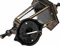 LAMPER 602-306 Светильник садово-парковый НБУ 06-60-001 У1 quot;Леда 1 quot;, настенный, черный под бронзу, стекло прозрачное, шестигранный, под лампу Е27 LAMPER