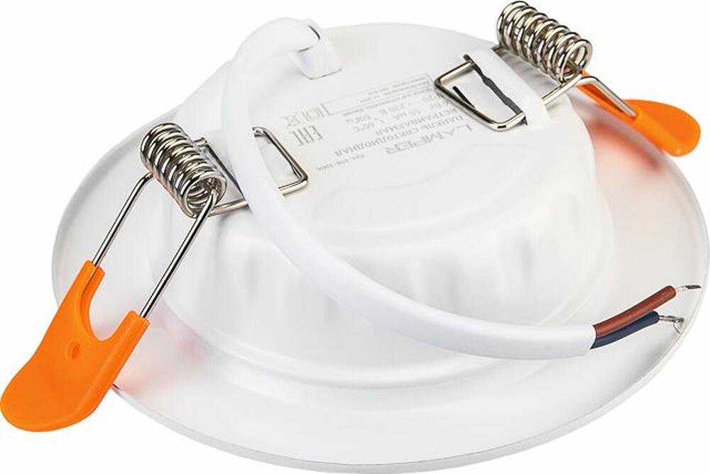 LAMPER 606-1004 Панель светодиодная встраиваемая круглая 6Вт 230В 4000К 420Лм 95мм белая IP20 LAMPER