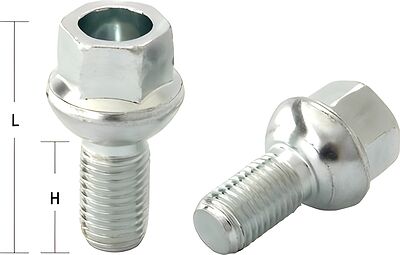 Bimecc Болт M12x1,5 (40/ 21) hex17 сфера цинк (ИТАЛИЯ) LS17A21F BC LS17A21F